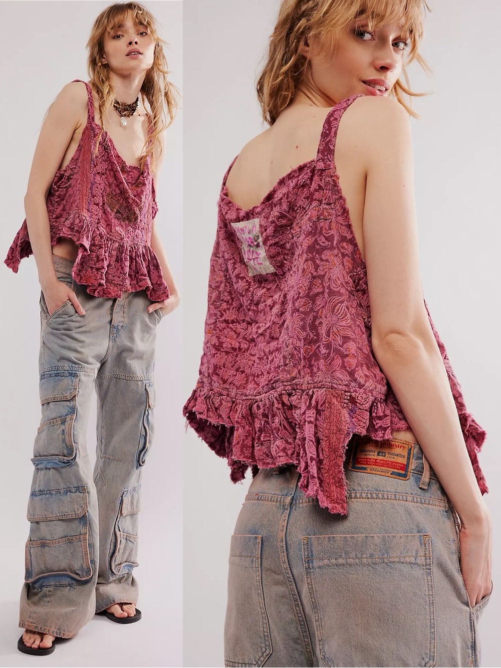 Magnolia Pearl Blockprint Emb Catalina Tank Top 1806 Ardennes